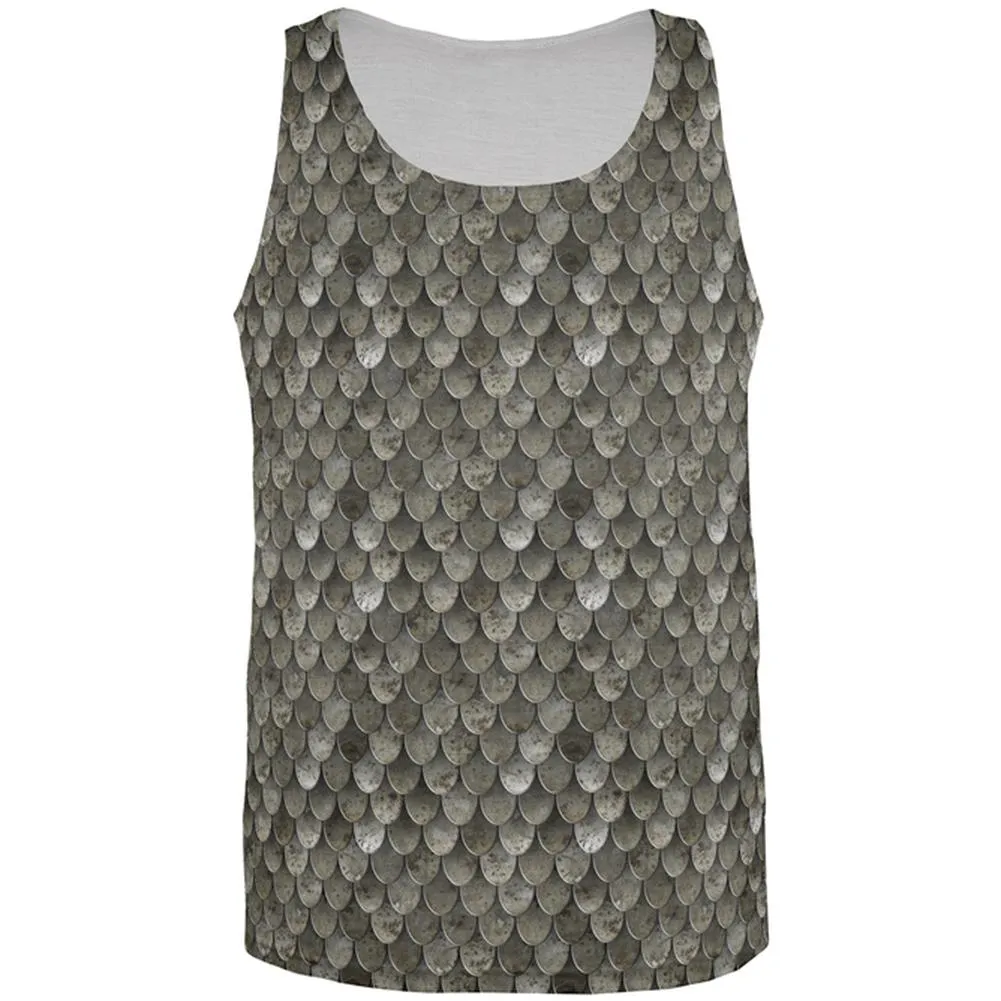 Halloween Steel Scale Armor Costume All Over Mens Tank Top sold by Old Glory