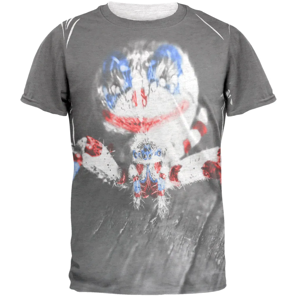 Patriotic Killer Clown Spider Of Halloween Mens T Shirt sold by Old Glory