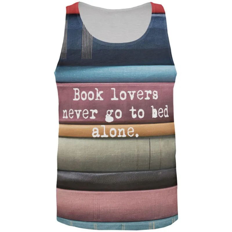 Book Lovers All Over Adult Tank Top sold by Old Glory