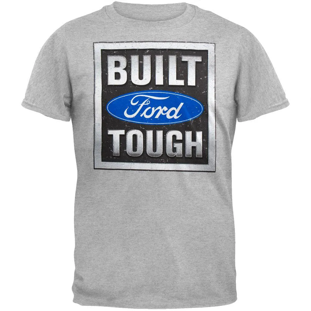 Ford - Built Tough Stamp Grey T-Shirt sold by Old Glory