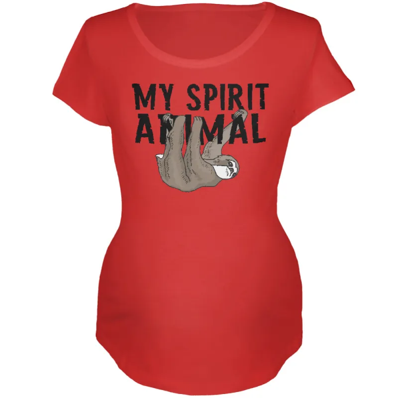 My Spirit Animal Sloth Maternity Soft T Shirt sold by Old Glory