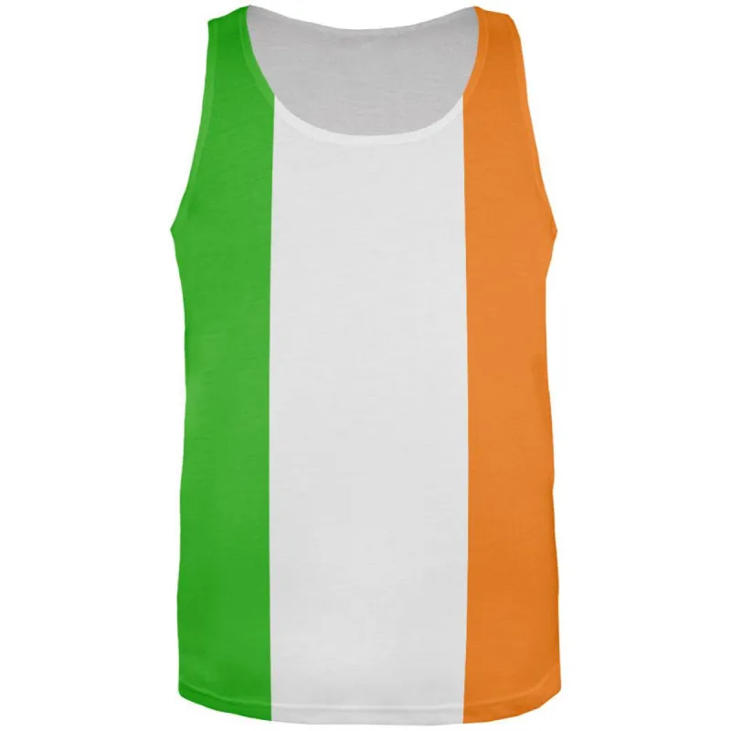 St. Patricks Irish Flag All Over Adult Tank Top sold by Old Glory