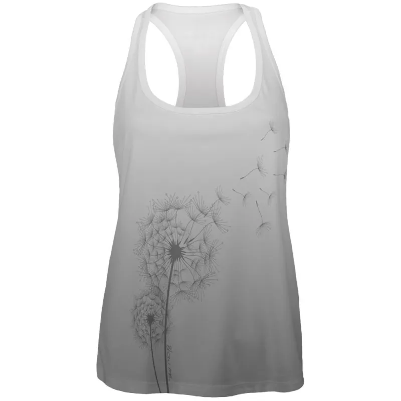 Dandelion Blow Me Funny All Over Womens Work Out Tank Top sold by Old Glory