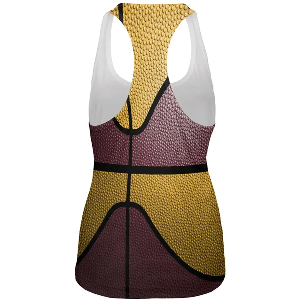 Championship Basketball Maroon and Gold All Over Womens Work Out Tank Top sold by Old Glory product image thumbnail 2