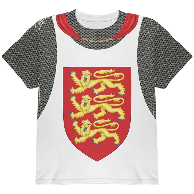 Halloween Costume King Richard Lionheart Knight Costume All Over Youth T Shirt sold by Old Glory