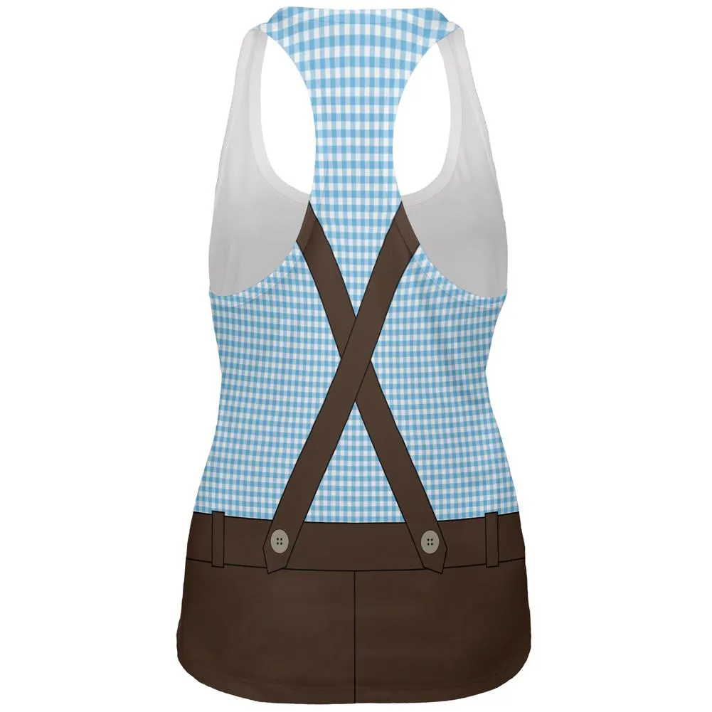Oktoberfest Blue Lederhosen Costume German All Over Womens Work Out Tank Top sold by Old Glory product image thumbnail 2
