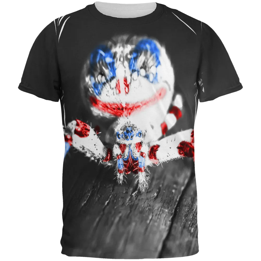 Patriotic Killer Clown Spider Of Halloween All Over Mens T Shirt sold by Old Glory