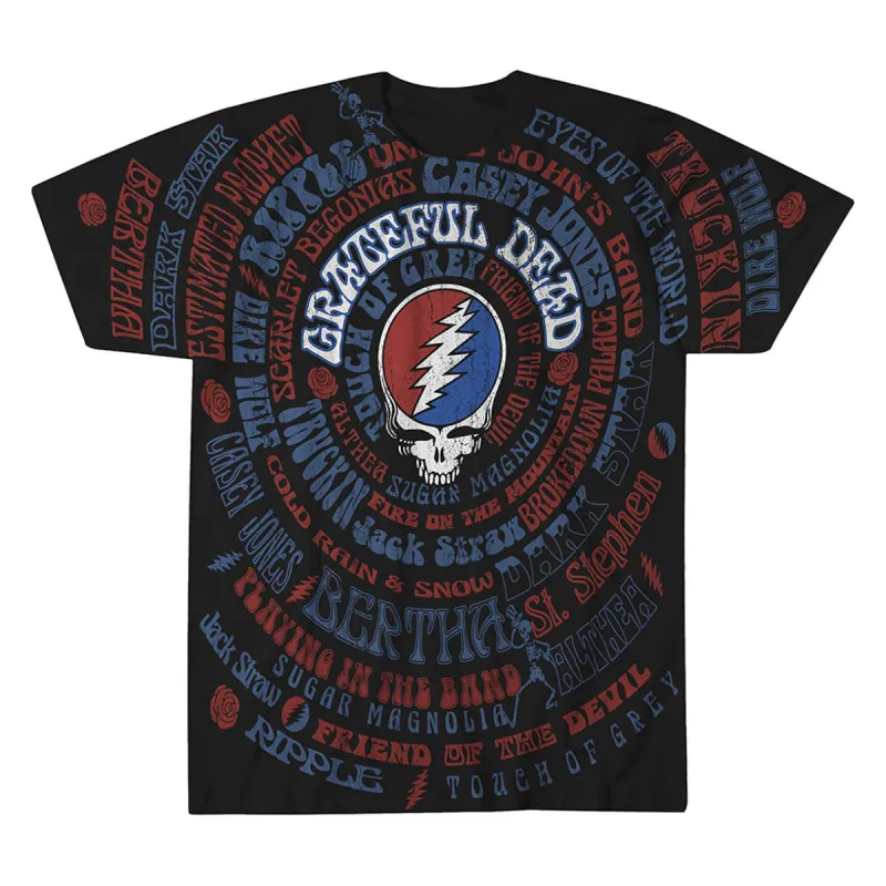 Grateful Dead - Songs Mens T Shirt sold by Old Glory