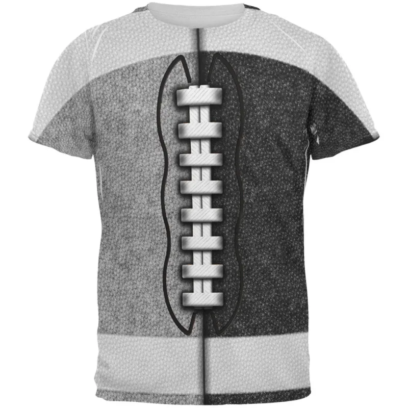 Fantasy Football Team Silver and Black All Over Mens T Shirt sold by Old Glory