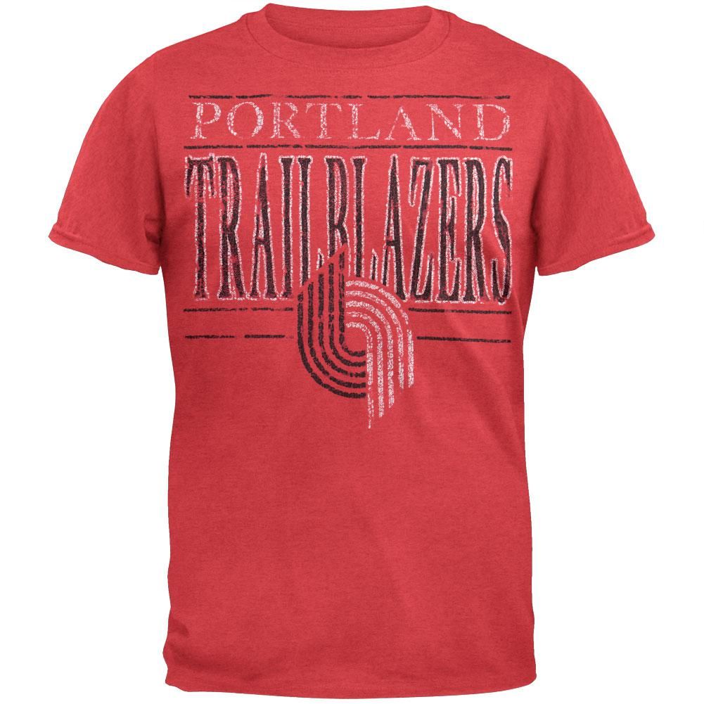 Portland Trail Blazers - Crackle Classic Logo Soft T-Shirt sold by Old Glory