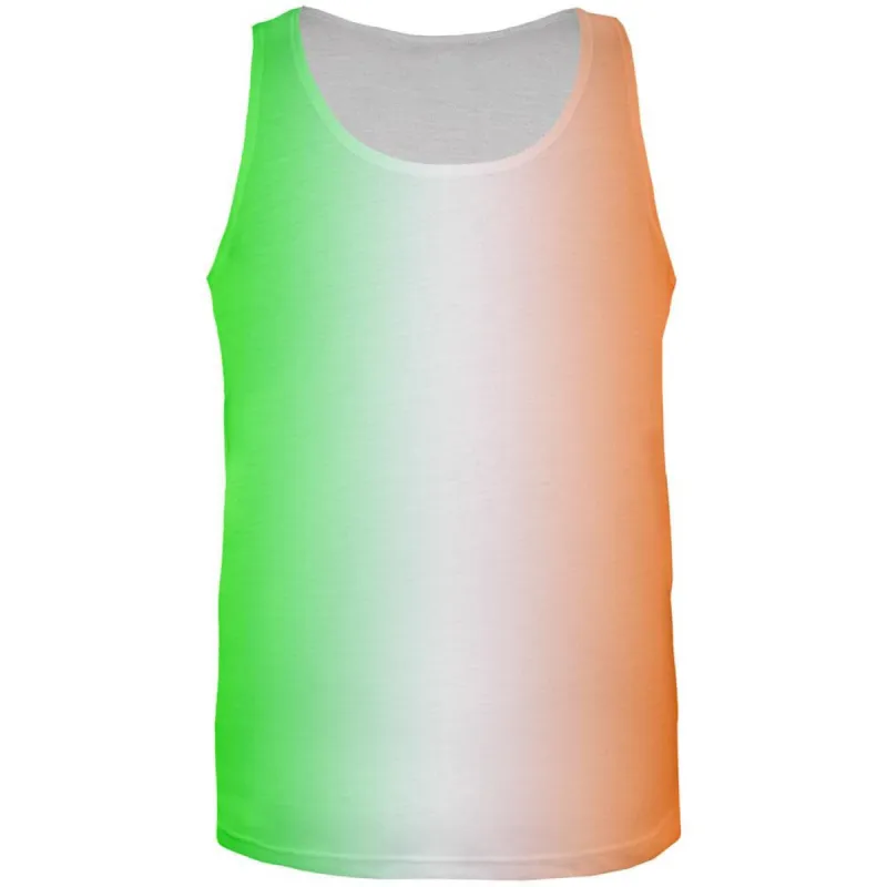 St Patricks Faded Irish Flag All Over Adult Tank Top sold by Old Glory