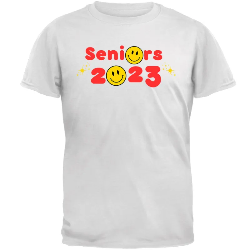 Class of 2023 Graduation Happy Face Seniors T Shirt sold by Old Glory