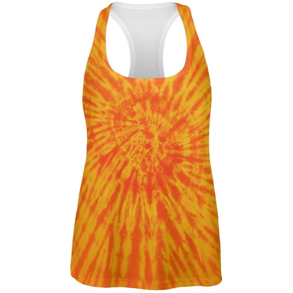 Sunrise Tie Dye All Over Womens Work Out Tank Top sold by Old Glory