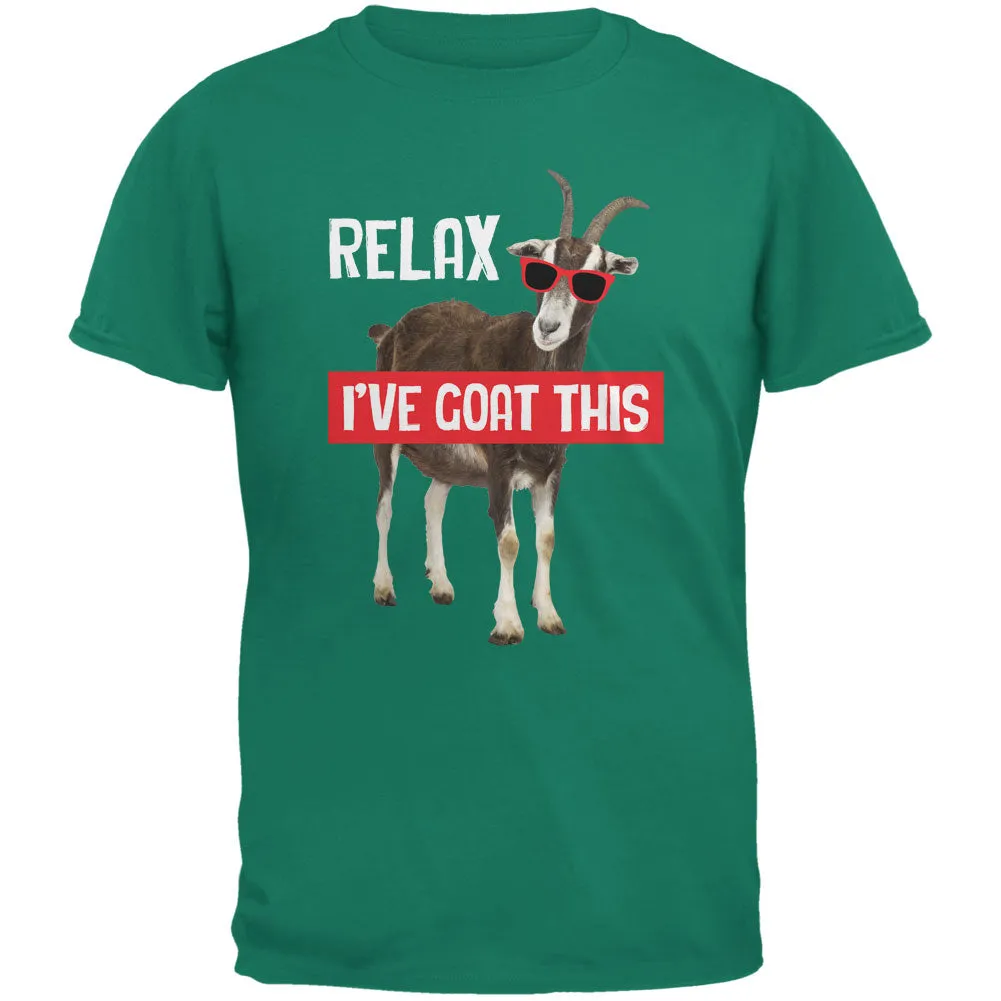 Relax I've Goat Got This Jade Green Adult T-Shirt sold by Old Glory
