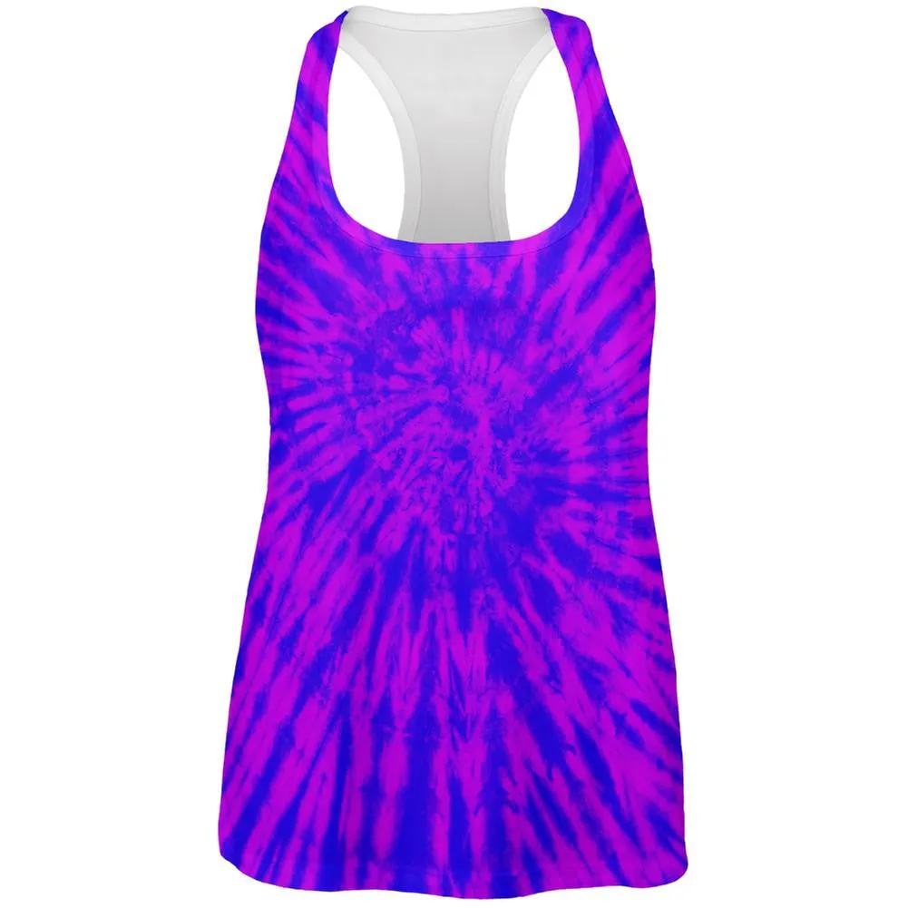 Transgender Tie Dye All Over Womens Work Out Tank Top sold by Old Glory
