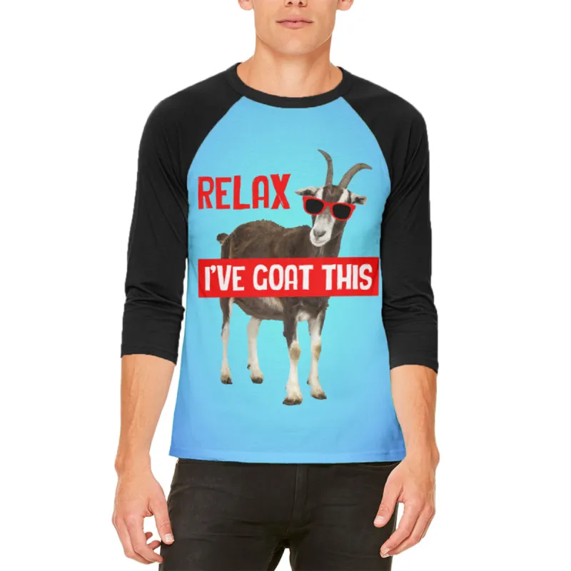 Relax I've Goat Got This Mens Raglan T Shirt sold by Old Glory