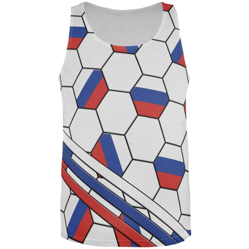World Cup Russia Soccer Ball All Over Mens Tank Top sold by Old Glory