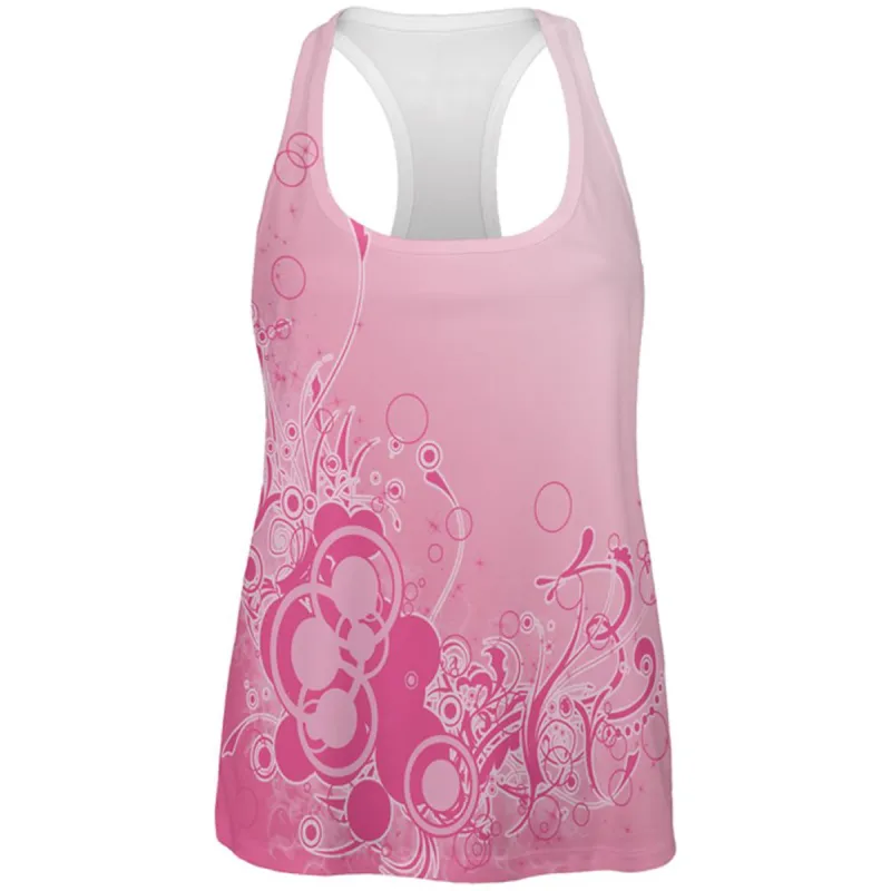 Pink Ombre Day Dream All Over Womens Work Out Tank Top sold by Old Glory