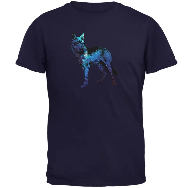 Wolf Galaxy Night Sky Mens T Shirt sold by Old Glory