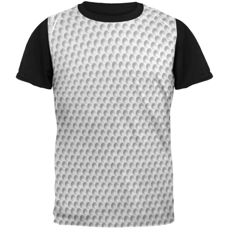 Golf Ball Costume White Adult Black Back T-Shirt sold by Old Glory