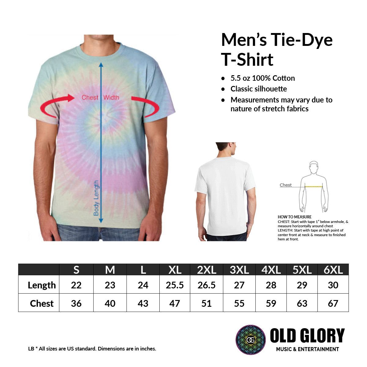 Grateful Dead Vintage Dancing Bears Mens Spiral Tie-Dye T Shirt sold by Old Glory product image thumbnail 3