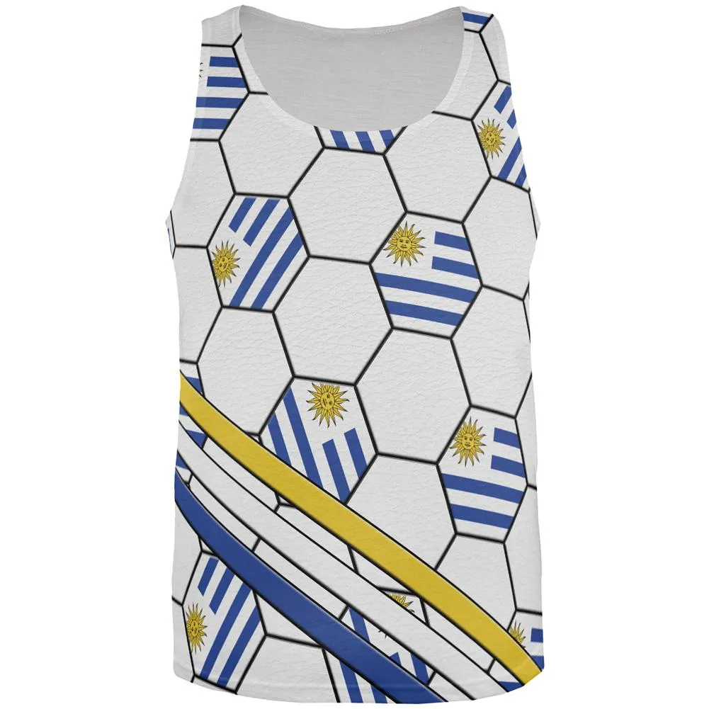 World Cup Uruguay Soccer Ball All Over Mens Tank Top sold by Old Glory
