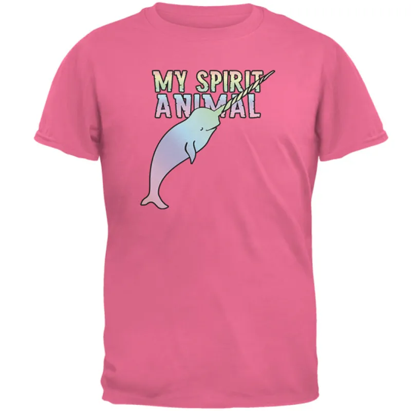 My Spirit Animal Narwhal Unicorn Of The Sea Pastel Mens T Shirt sold by Old Glory