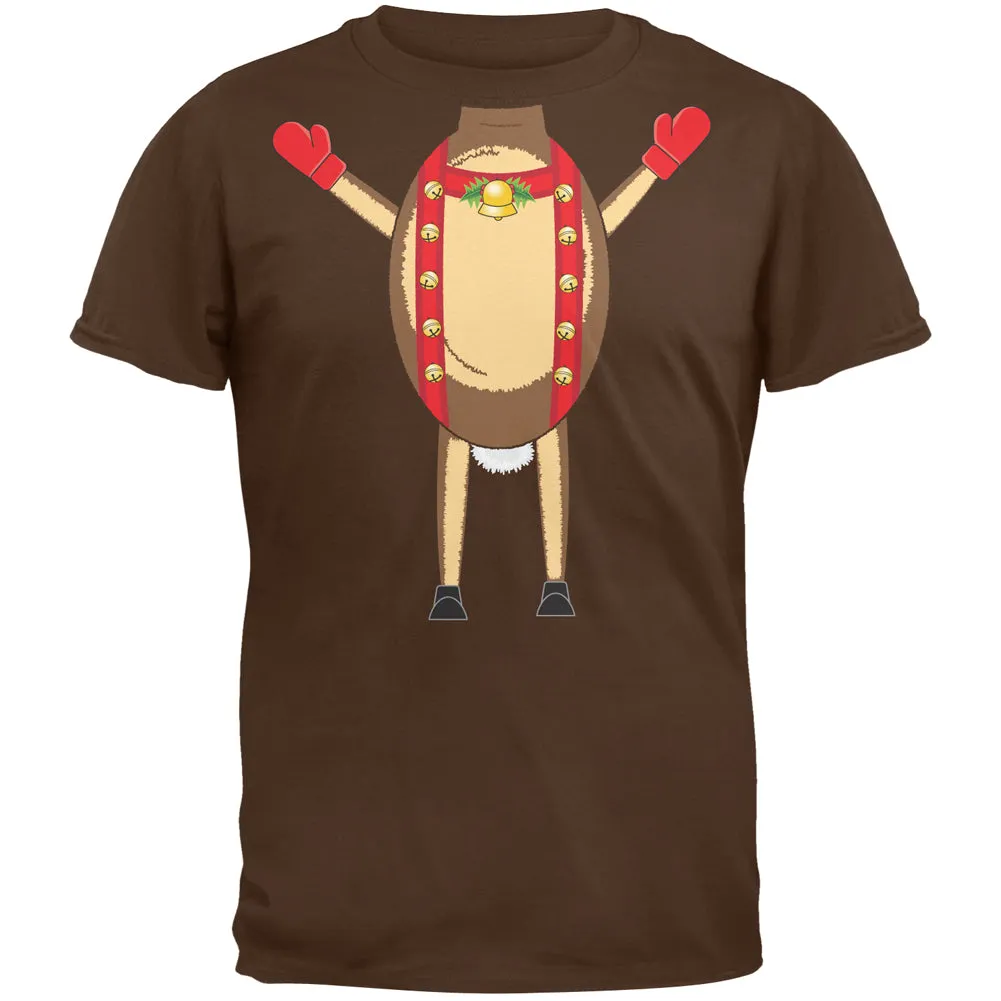 Reindeer Body Costume Brown Adult T-Shirt sold by Old Glory