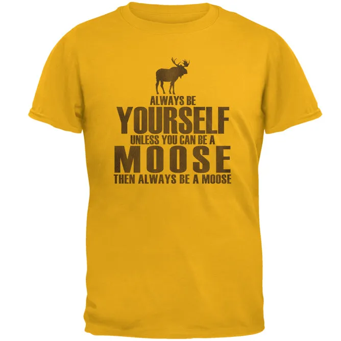 Always Be Yourself Moose Mens T Shirt sold by Old Glory product image thumbnail 2