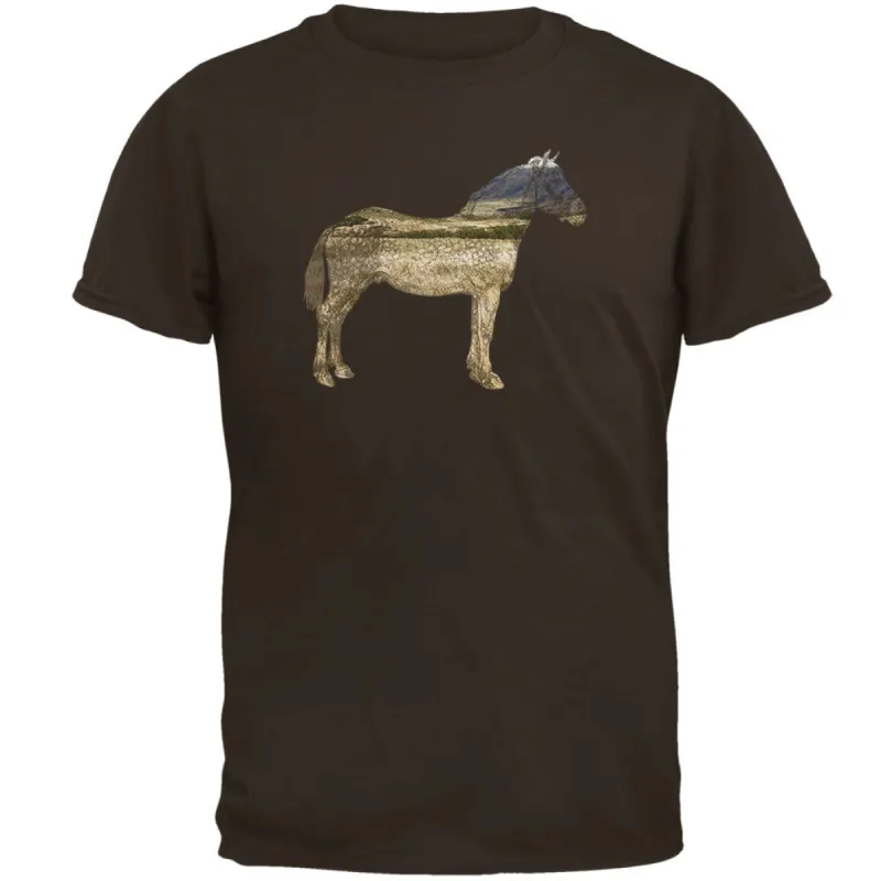 Horse Field Wild Mustang Mens T Shirt sold by Old Glory
