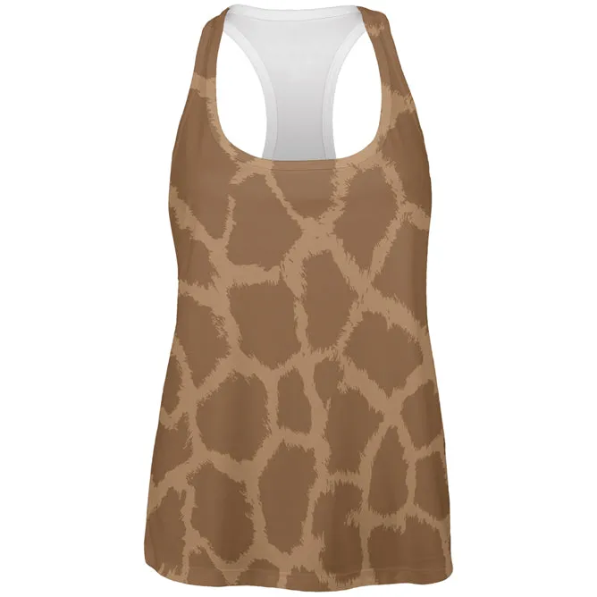 Halloween Giraffe Pattern Costume All Over Womens Work Out Tank Top sold by Old Glory