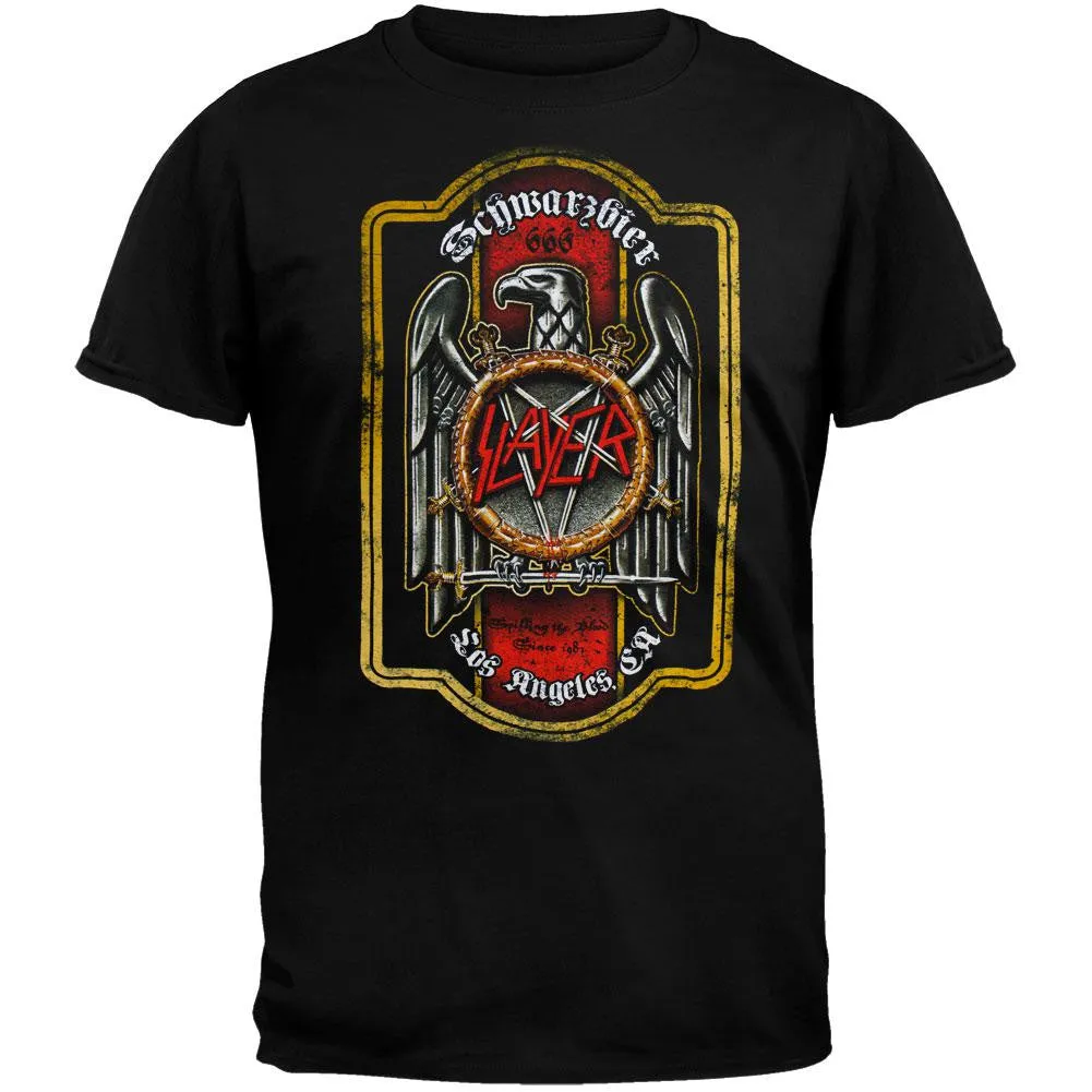 Slayer - Bier Label T-Shirt sold by Old Glory