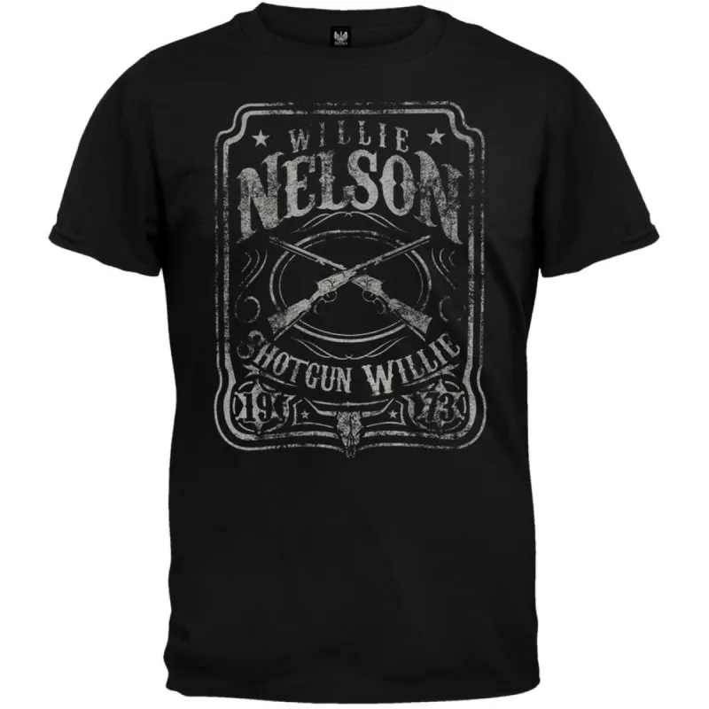 Willie Nelson - Shotgun Mens T-Shirt sold by Old Glory