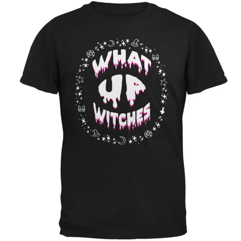 Halloween What Up Witches Witchy Elements Mens T Shirt sold by Old Glory