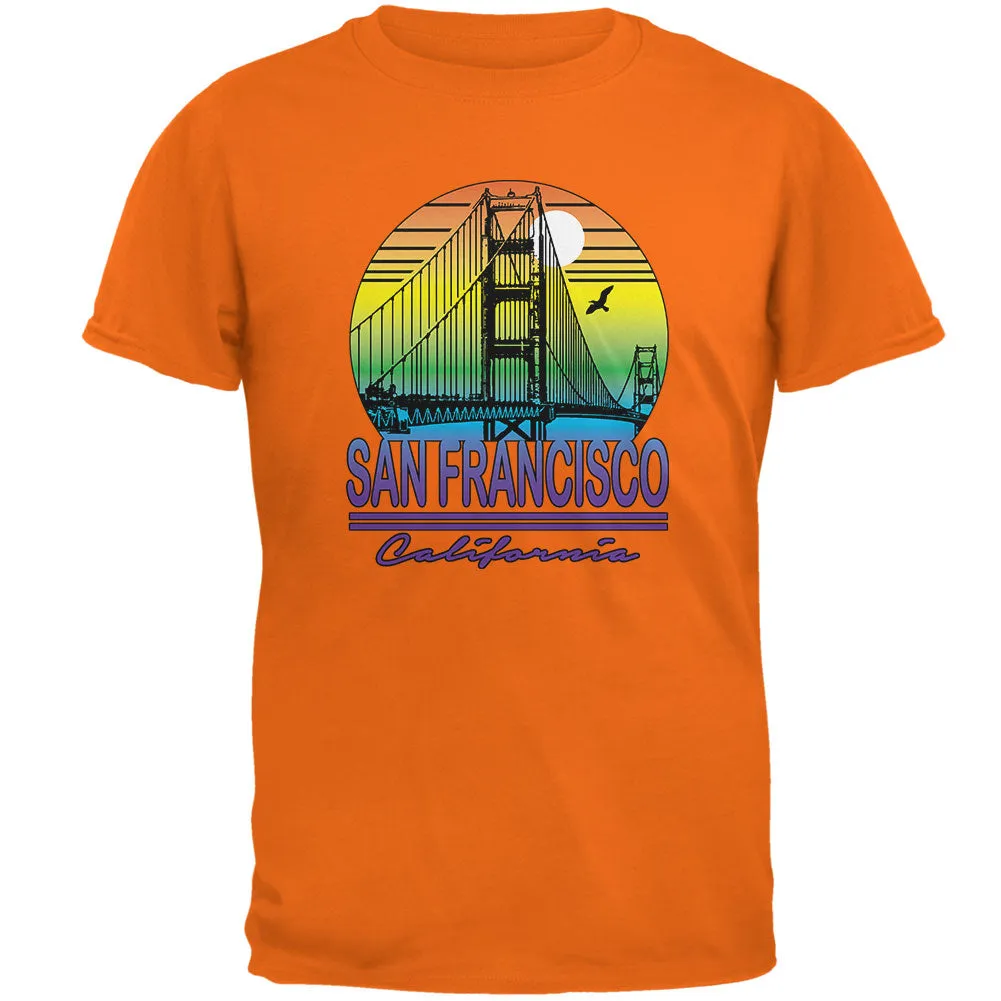 Bridge San Francisco California Rainbow Gradient Mens T Shirt sold by Old Glory product image thumbnail 3