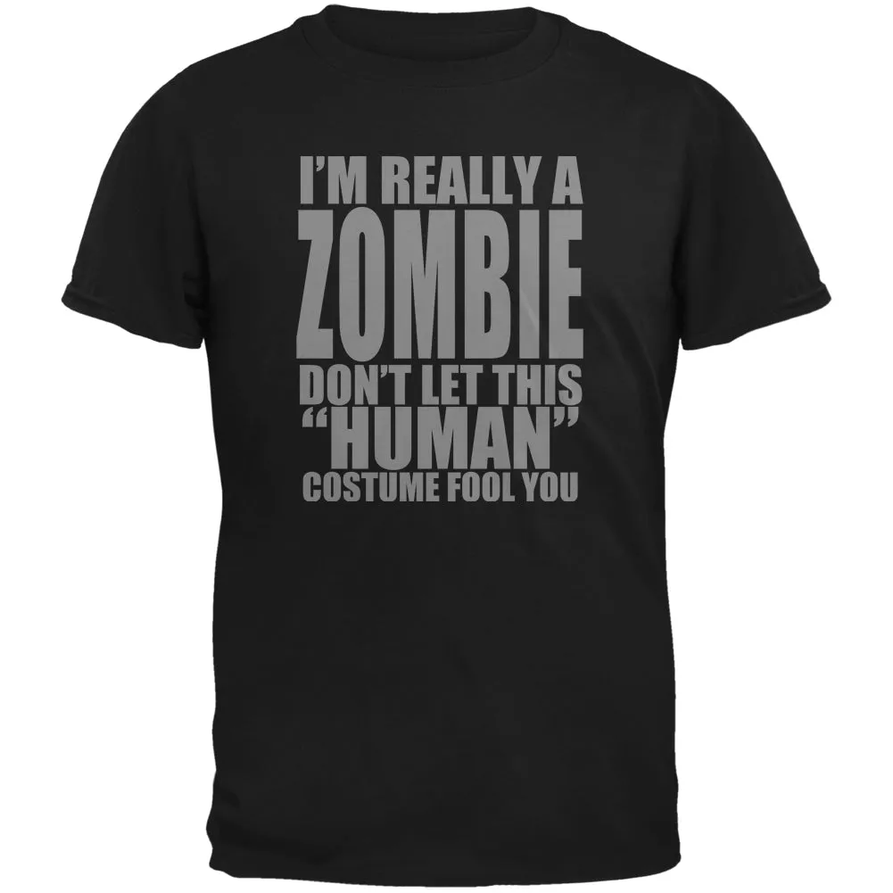 Halloween Human Zombie Costume Black Youth T-Shirt sold by Old Glory