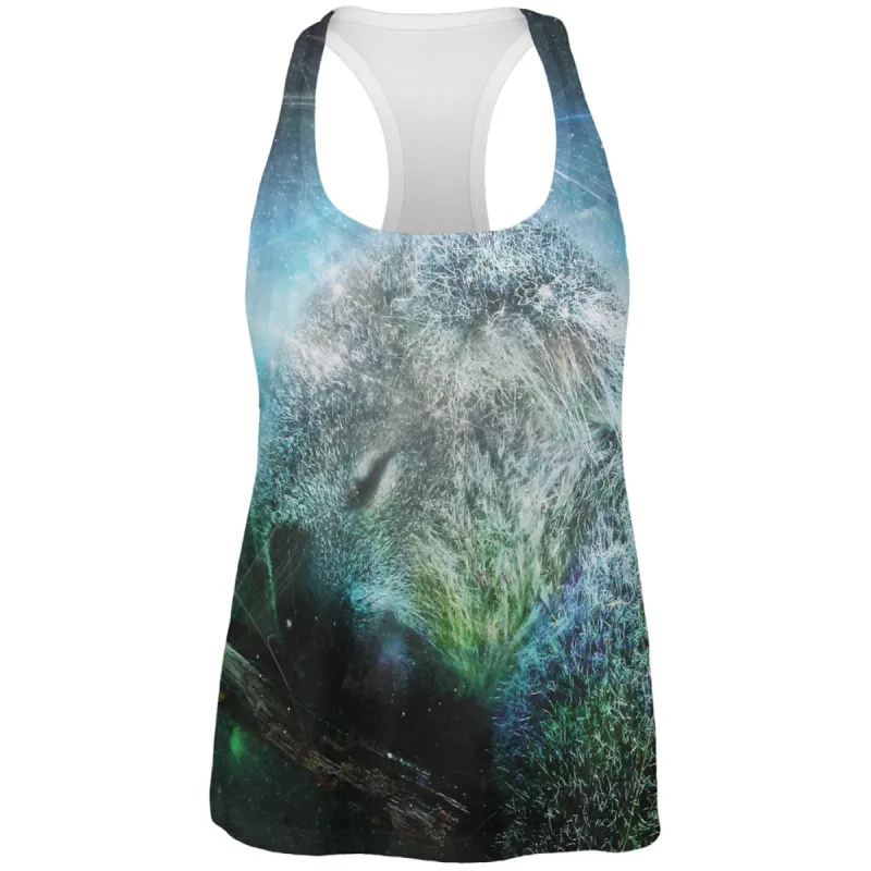 Galaxy Koala is My Spirit Animal All Over Womens Work Out Tank Top sold by Old Glory
