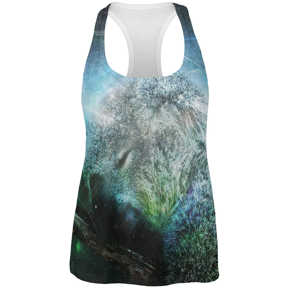 Galaxy Koala is My Spirit Animal All Over Womens Work Out Tank Top sold by Old Glory