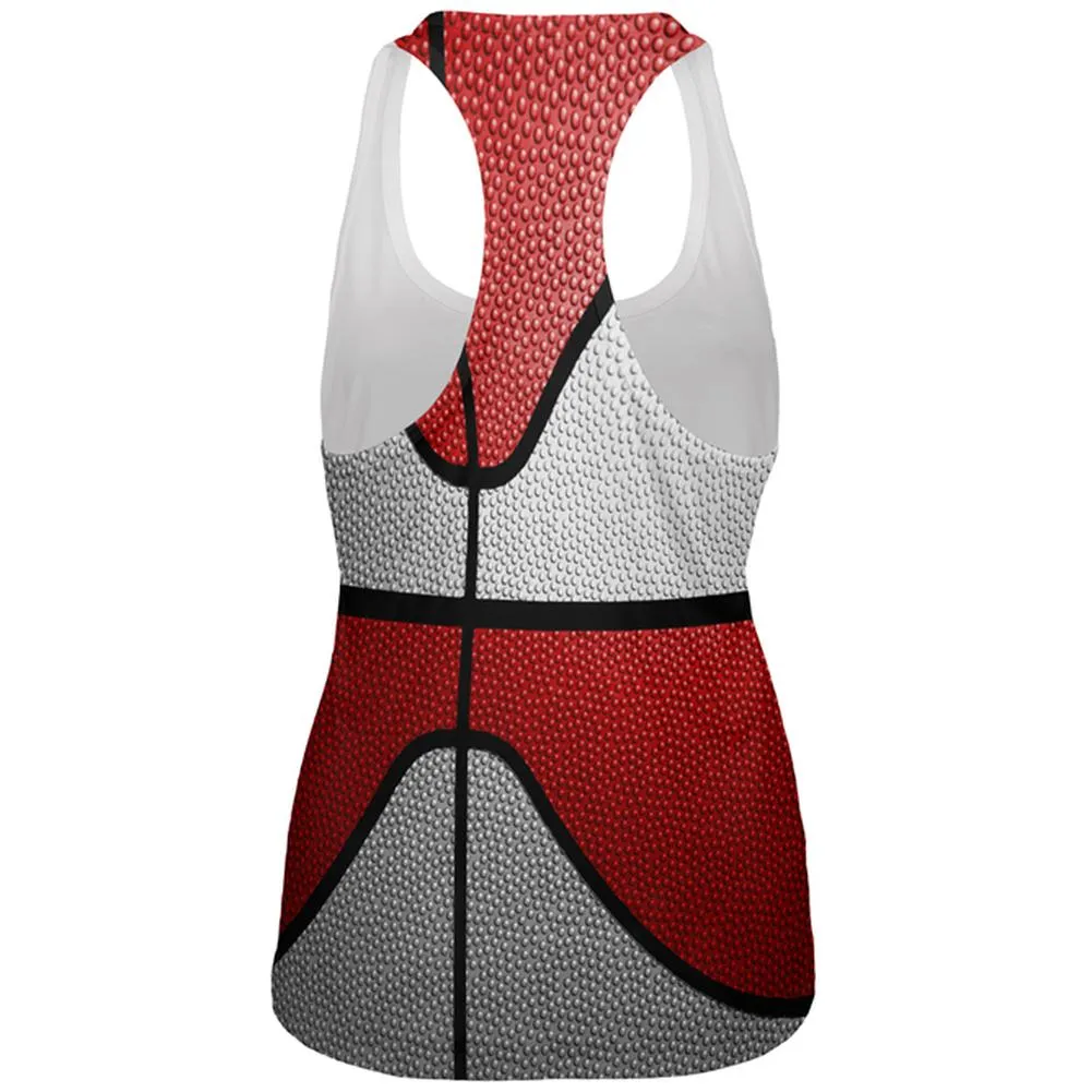 Championship Basketball White & Red All Over Womens Work Out Tank Top sold by Old Glory product image thumbnail 2