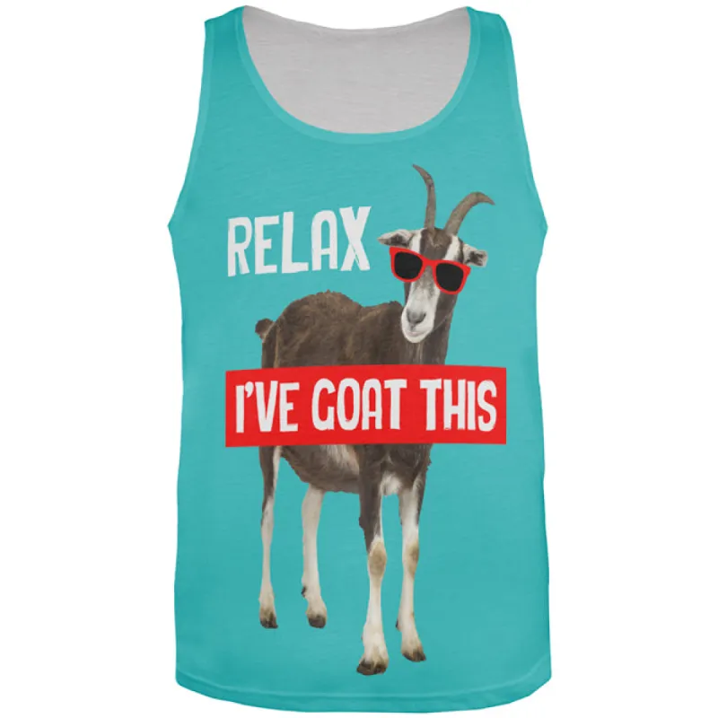 Relax I've Goat Got This All Over Mens Tank Top sold by Old Glory