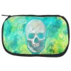 Halloween Lightning Bolt Skull Distressed Plasma Makeup Bag sold by Old Glory