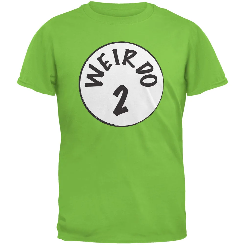 Halloween Weirdo 2 Two Lime Green Adult T-Shirt sold by Old Glory