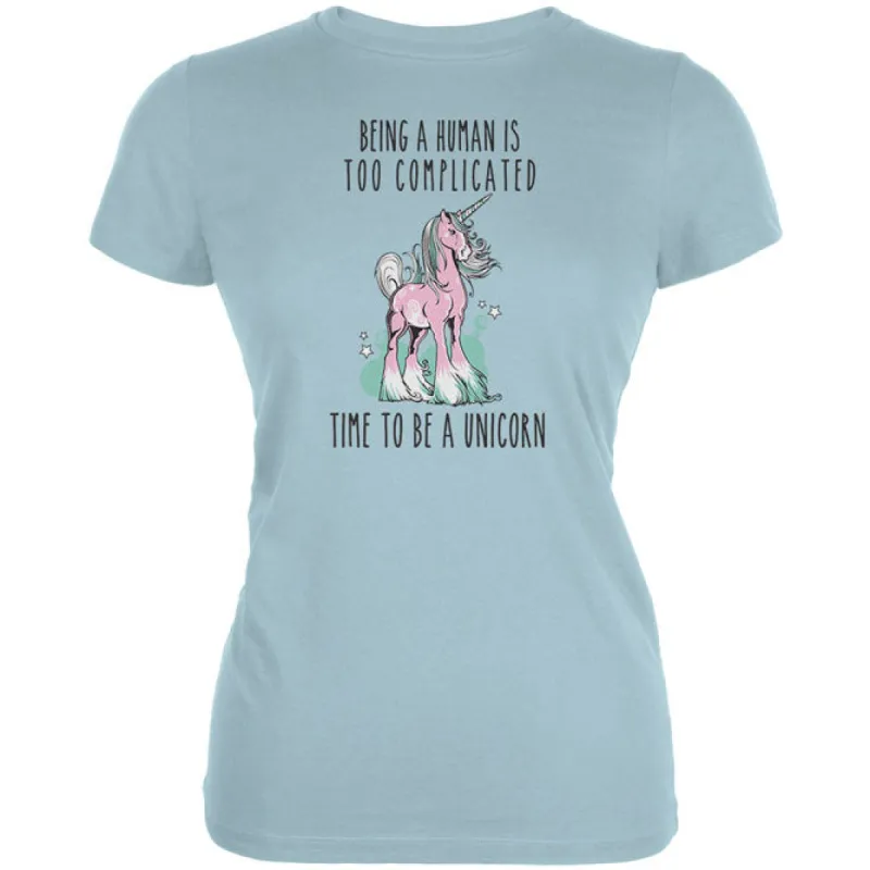 Time To Be A Unicorn Juniors Soft T Shirt sold by Old Glory
