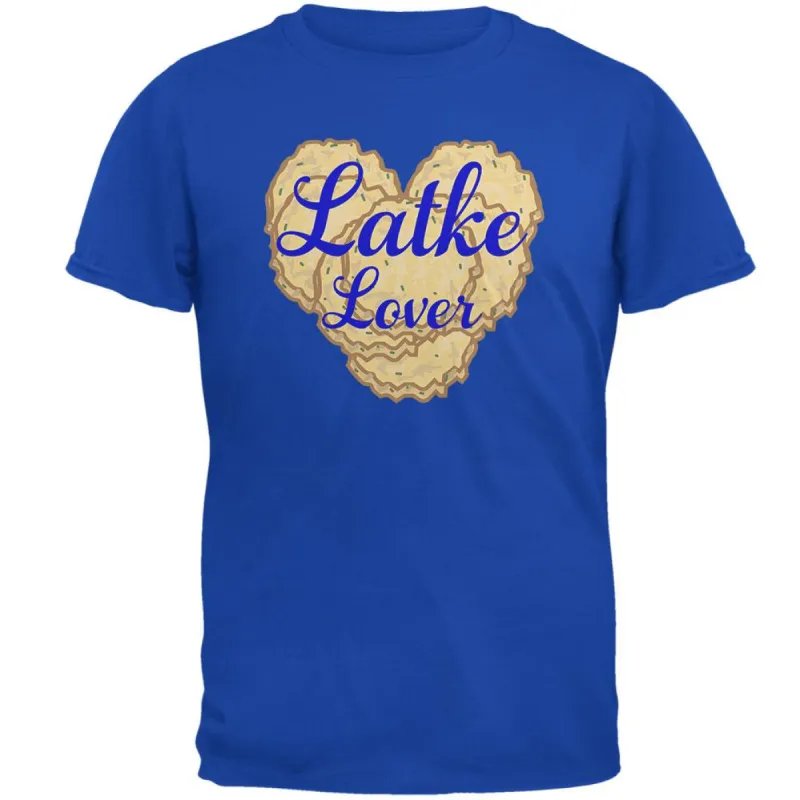 Hanukkah Latke Lover Mens Soft T Shirt sold by Old Glory