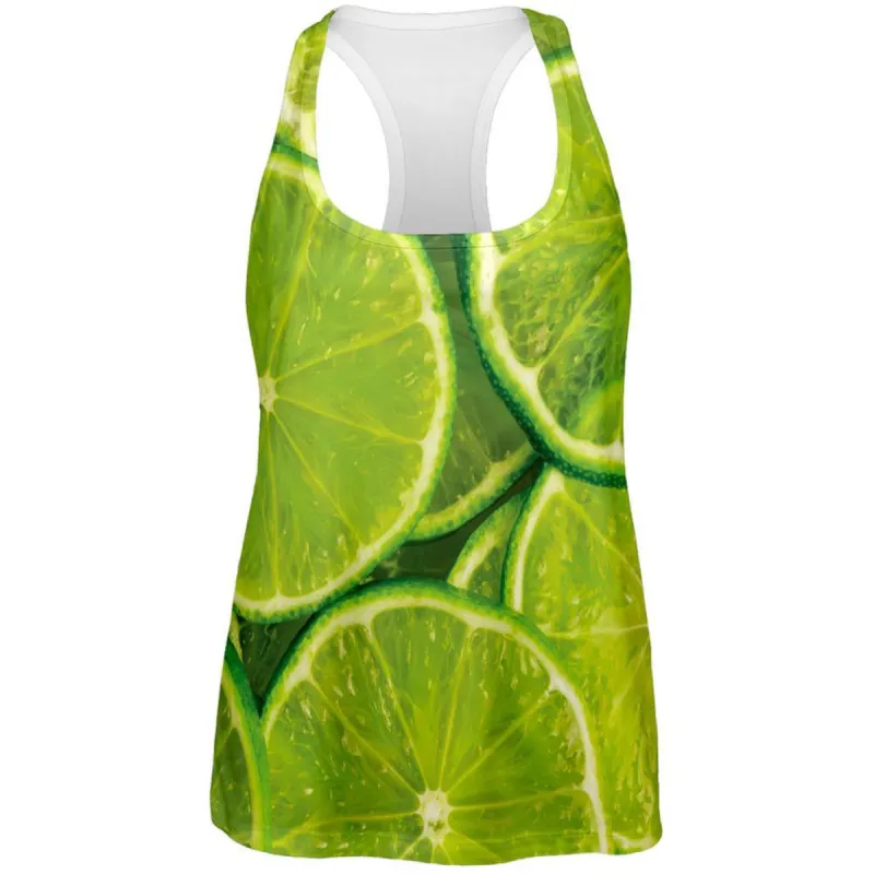 Limes Citrus All Over Womens Work Out Tank Top sold by Old Glory