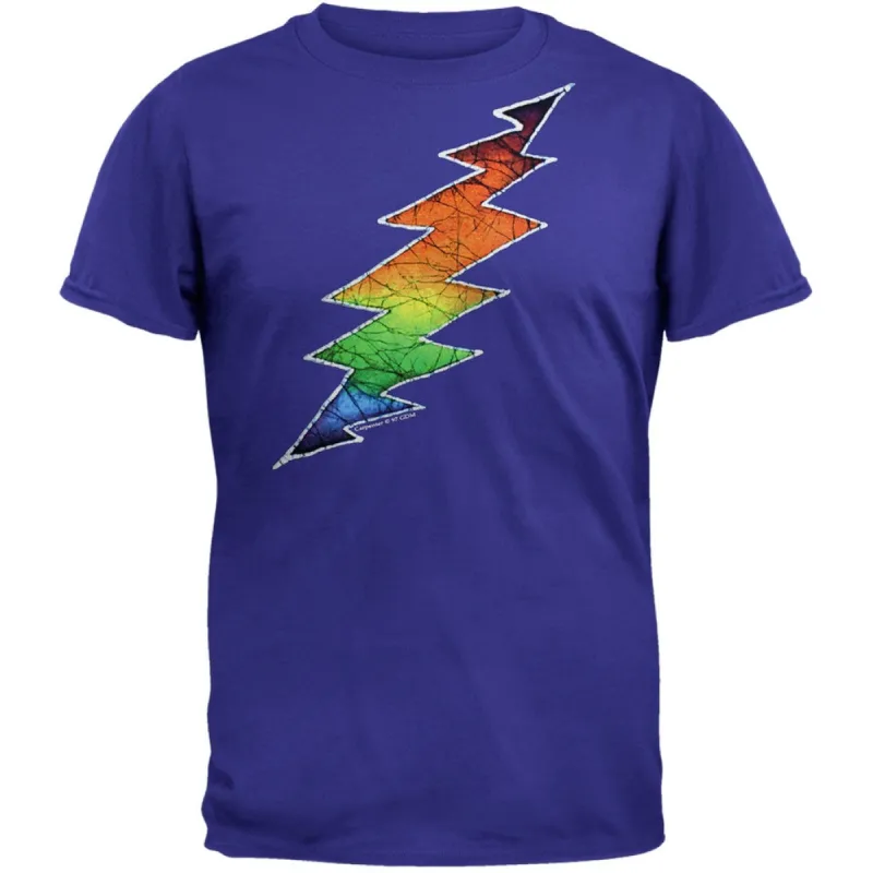 Grateful Dead - Lightning Bolt Blue Adult T-Shirt made by Grateful Dead