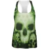 Halloween Cyber Space Alien Skull All Over Womens Work Out Tank Top sold by Old Glory
