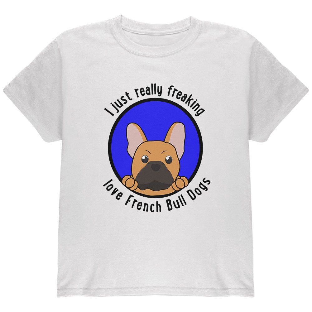 I Just Love French Bulldogs Youth T Shirt sold by Old Glory
