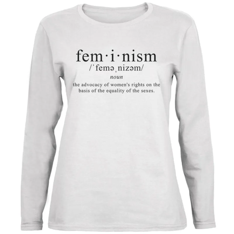 Feminism Definition Ladies' Relaxed Jersey Long-Sleeve Tee sold by Old Glory