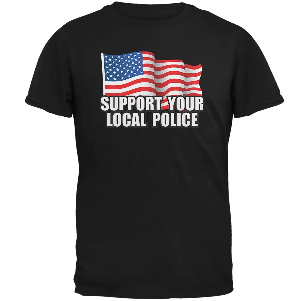 Support Your Local Police Flag Adult T-Shirt sold by Old Glory